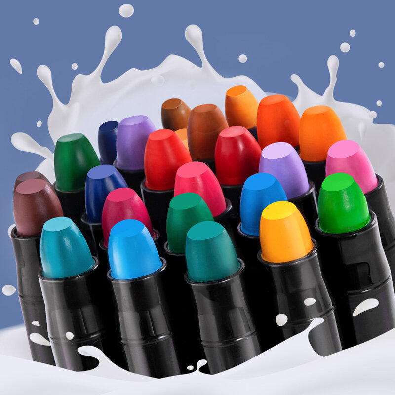 36 pces caçoa o gel twistable lavável sedoso não tóxico dos pastel grande crayon seguro para o jogo pastel da arte da aguarela das crianças do bebê