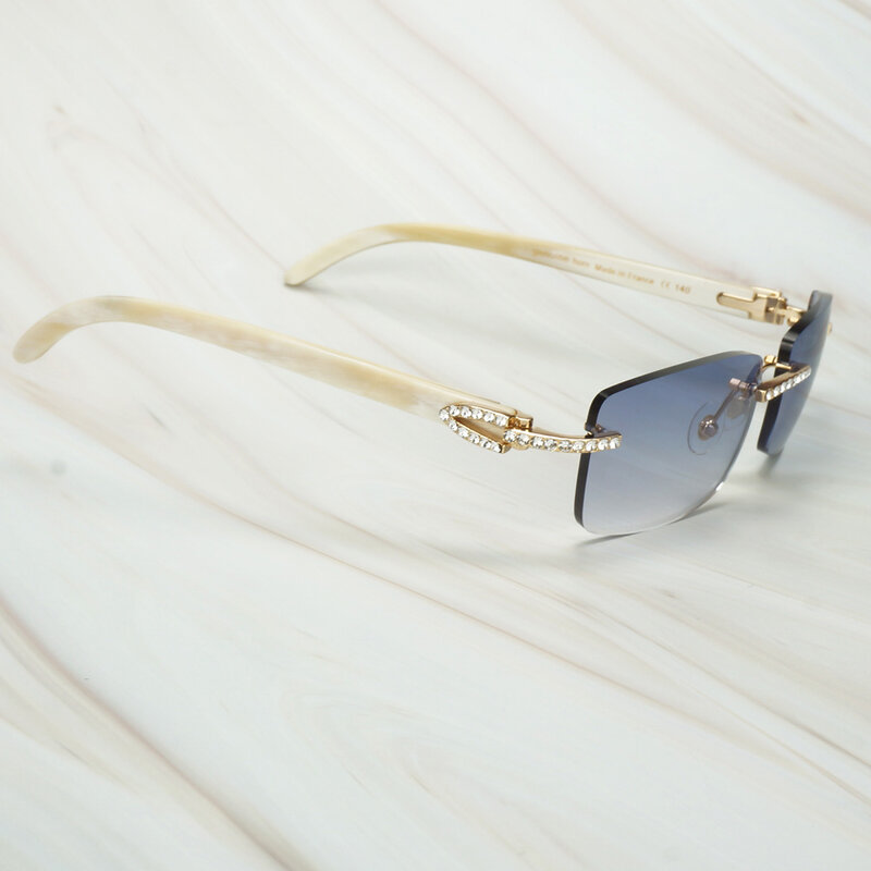 Gafas De Sol Vintage con diamantes De imitación para hombre gafas De Sol con diamantes para mujer marco Retro para conducir pesca Oculos De Sol para hombre