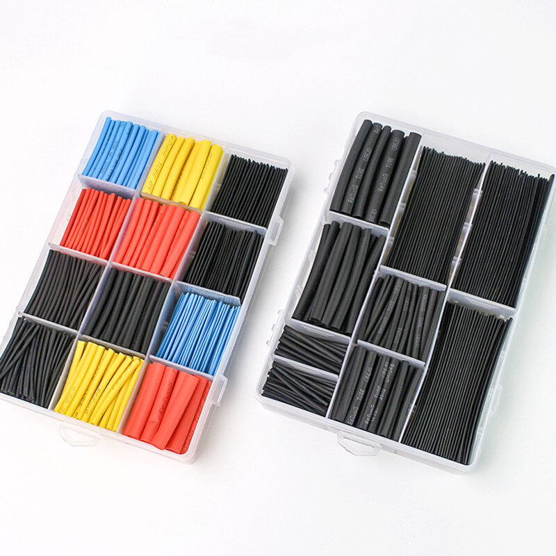 2：1 Thermoresistant tube Heat Shrink wrapping Kit，Shrinking Tubing Assorted Wire Cable Insulation Sleeving