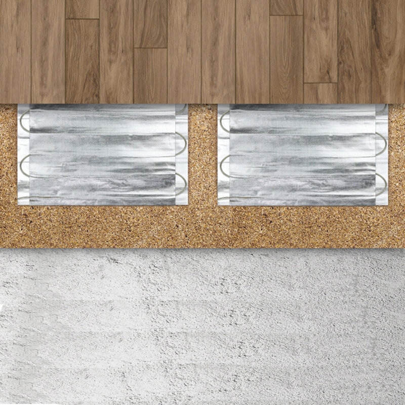 Sistema di riscaldamento a pavimento elettrico Kit di tappetini in alluminio riscaldatore per moquette in laminato piastrelle per pavimenti galleggianti approvate in legno