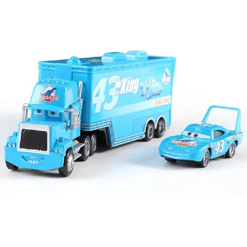 Disney-coches Pixar Cars 3 DINOCO Lightning McQueen Jackson Storm Ramirez Mack tío Truck, vehículos de juguete fundidos a presión de Metal, regalo para niños