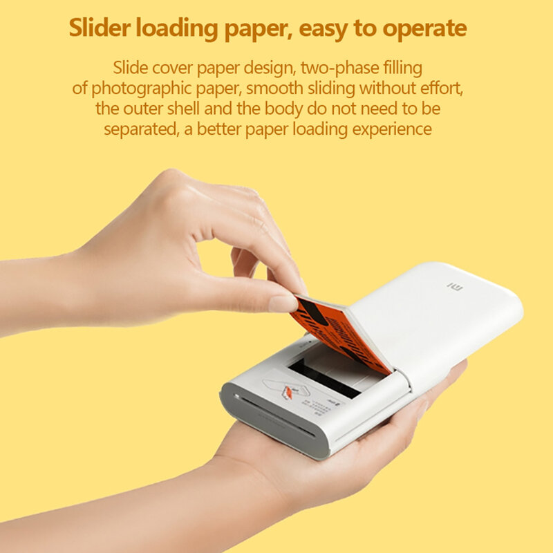 Papier pour imprimante de poche Xiaomi ZINK, feuilles d'impression photo auto-adhésives, mini imprimante photo de poche, papier uniquement, original, 3 pouces