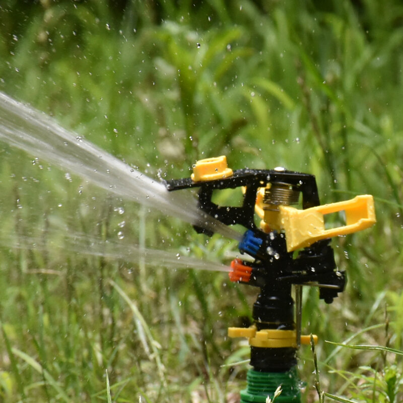 Rotativa Jet Sprinklers com Double Outlet Rocker Bicos, 360 Graus, Rosca Masculino, Jardim, Fazenda, Gramado, Irrigação, 1 ", 2"