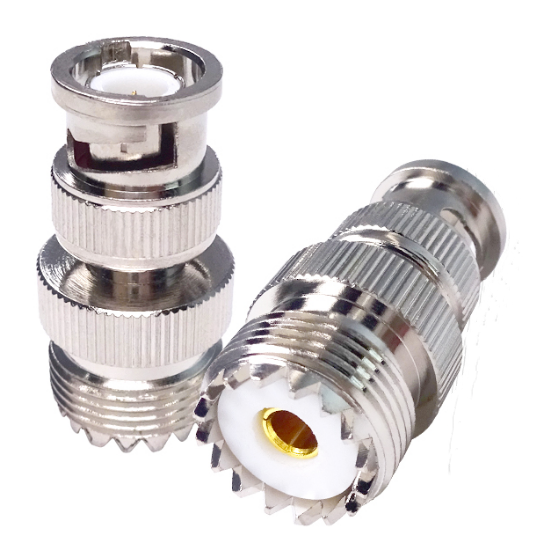 BNC Male To UHF female PL259 SO239 RF Coaxial  Adapter Connectors