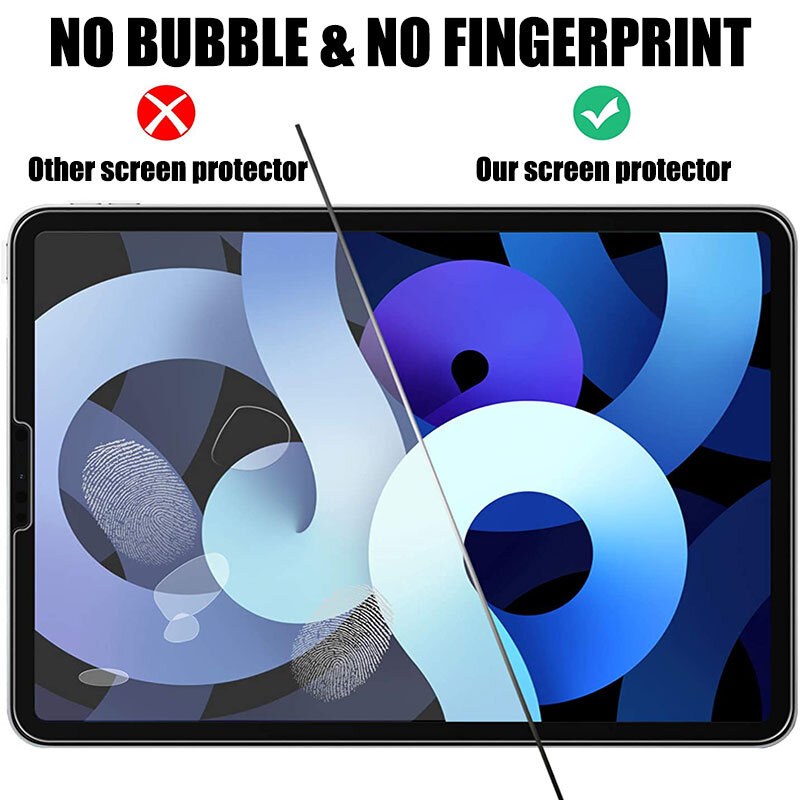 태블릿 화면 보호기 강화 유리, 아이패드 프로 11 12.9 9 10.2 10.5 에어 4 3 2 미니 6 5 4 3 1 2020 2021 유리, 2 개