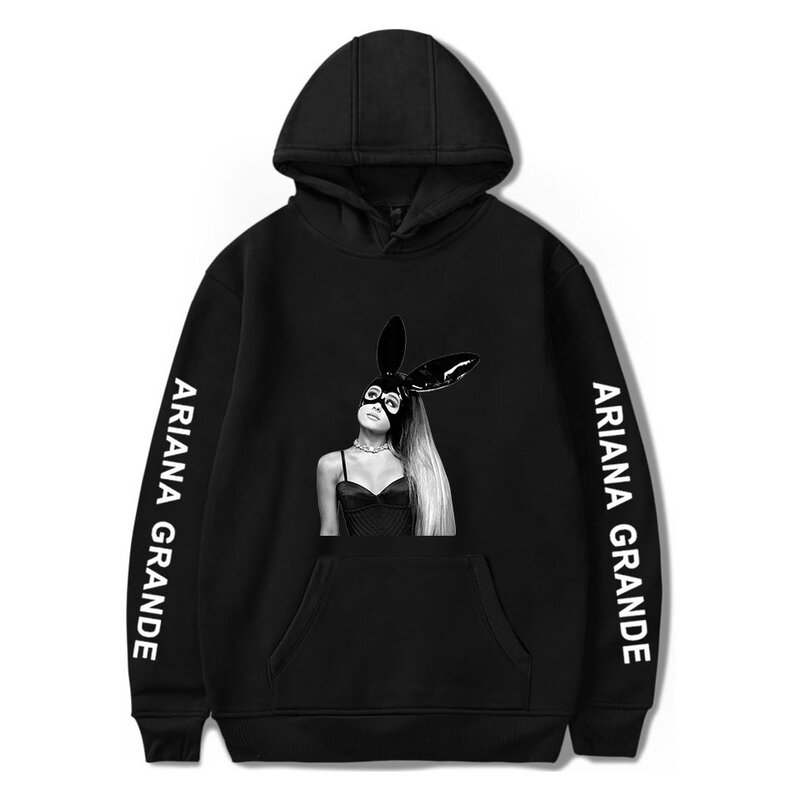 Heißer Verkauf Kawaii Hoodies Ariana Grande Print Hoodie Sweatshirt Langarm Frauen/männer Kleidung Casual Jacke Mantel Plus Größe