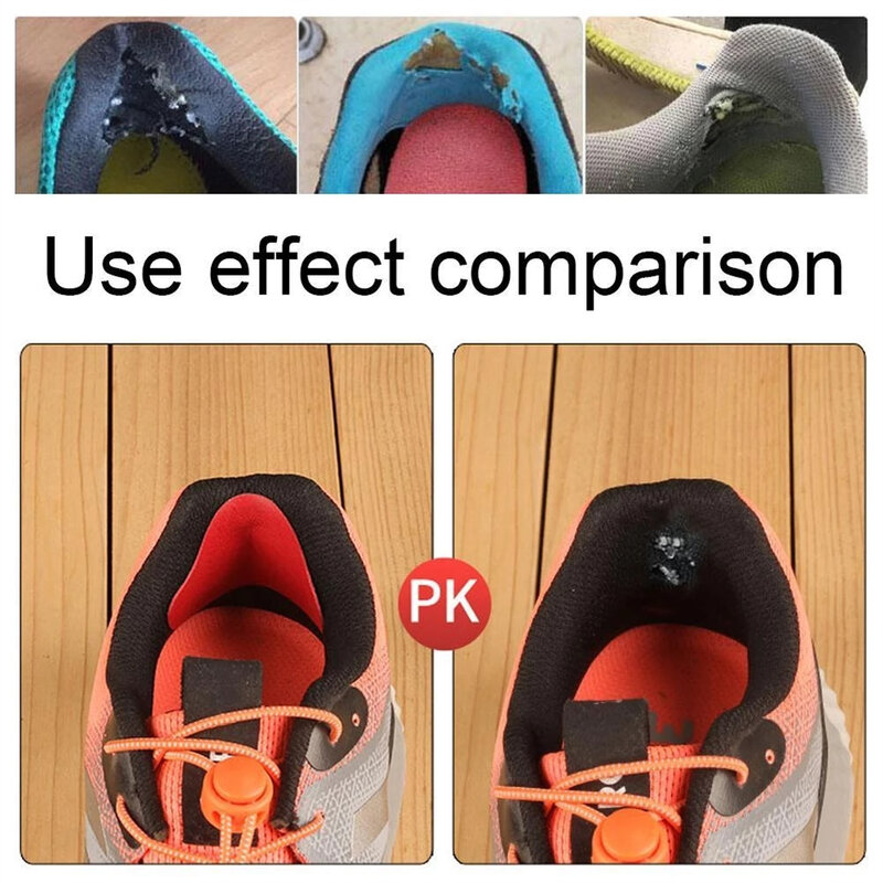 4pcs Invisible Heel Stickers Sports Shoes Insoles Heel Linings Grip Protection Stickers Adjustable Size Protection Heels