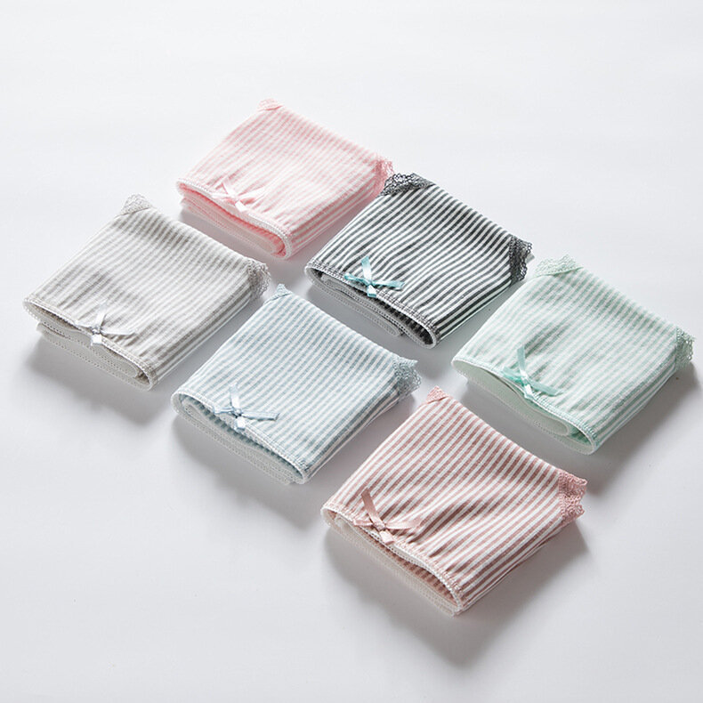 Ropa interior de algodón de cintura media para mujer, transpirable, talla grande, cómoda, al por mayor