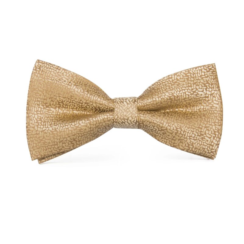 Hallo-Krawatte Mode Luxus Gold Business Hochzeit Bowties für Männer Brosche Tasche Platz Manschettenknöpfe Set Seide Fliege Krawatte für Hochzeit
