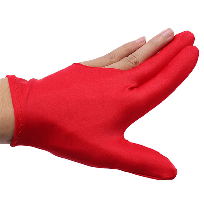 남녀공용 스누커 당구 큐 장갑, 풀 왼손 오픈 세 손가락 액세서리, 4 색, 1 개