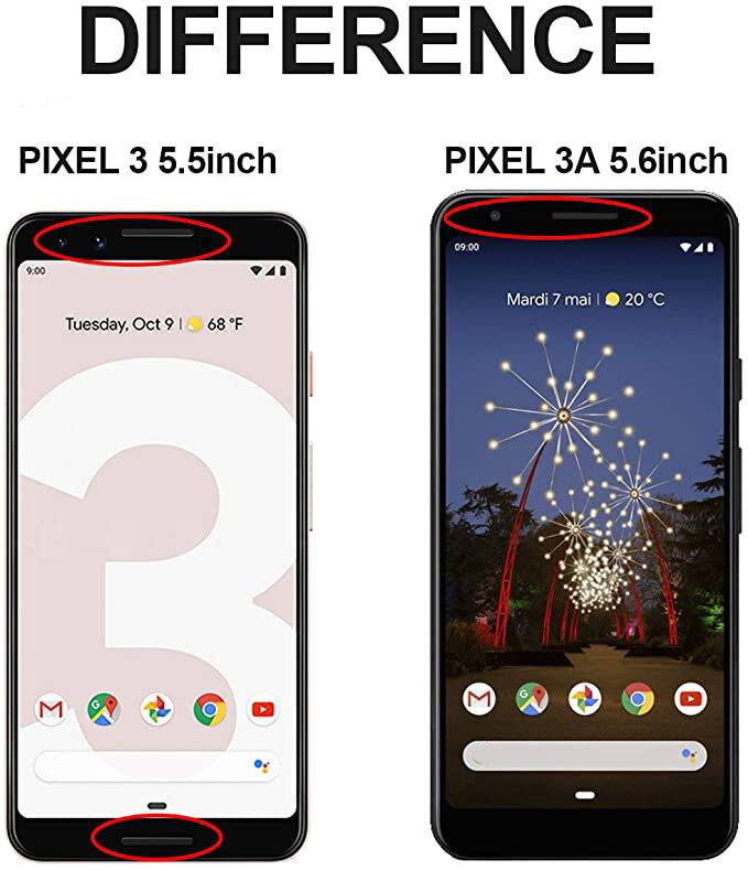 Ban Đầu Năm 5.6 "AMOLED Cho Google Pixel 3A Màn Hình Hiển Thị LCD Cảm Ứng Bộ Số Hóa Màn Hình Cho Google Pixel 3A OLED Thay Thế Không chết Điểm Ảnh