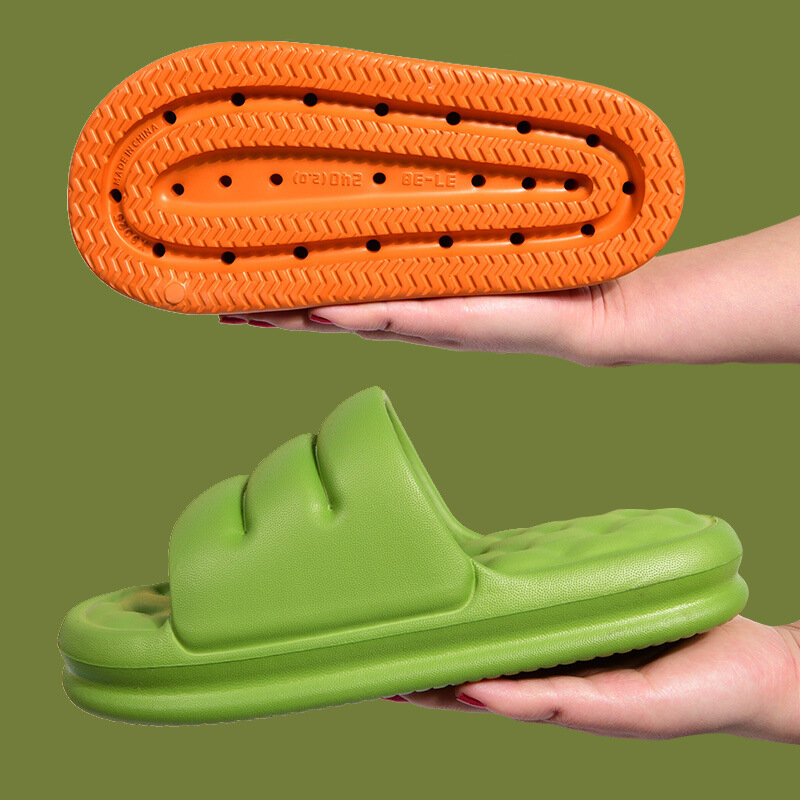 WOTTE-Zapatillas de EVA con agujeros para hombre y mujer, zapatos de baño antideslizantes para interiores, sandalias suaves para el hogar