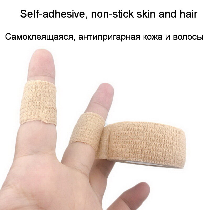 2.5/5/7.5/10/15 cm * 4.5 m oddychające bandaż elastyczny samoprzylepne sportowy ochronny Fixer taśma medyczna Wrap zwierzęta domowe są bandaż taśma elastyczna