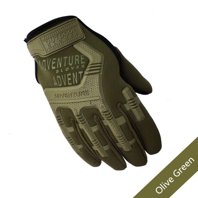 Перчатки для приключений мужские, боевые тактические камуфляжные митенки с закрытыми пальцами, в стиле милитари, для пейнтбола, спецназа, солдата, стрельбы, велоспорта
