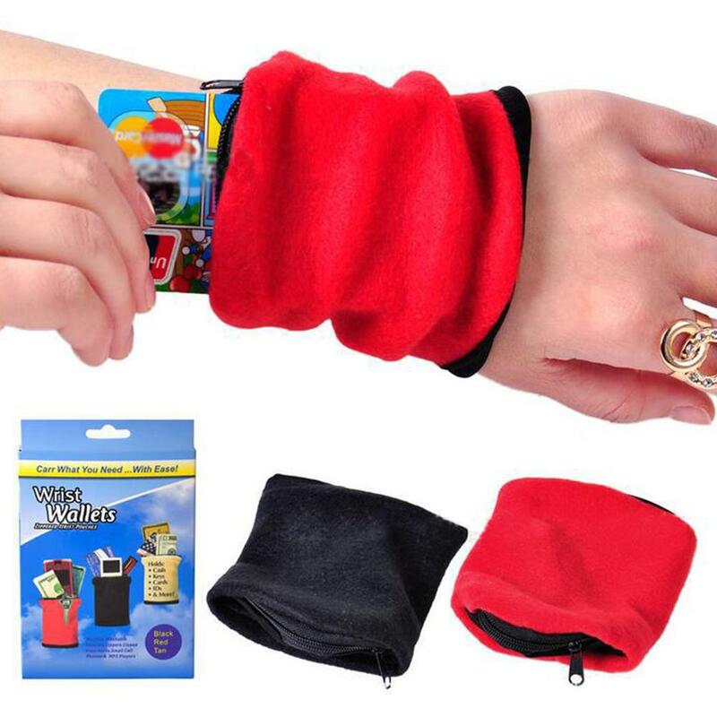 Sports Outdoor Multi-Function Wrist Bag Zipper Woolsack Travel Pouch Gym Bike Wallet Outdoor Camping Tools