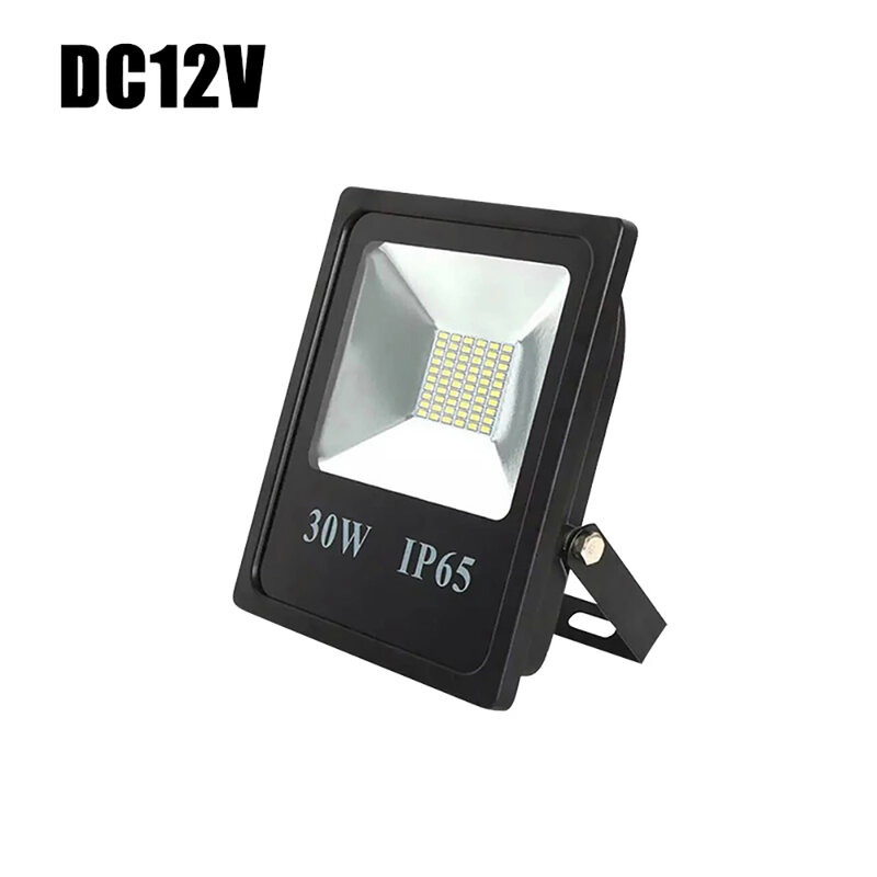 Reflector LED de DC12-80V IP66, luz de inundación impermeable, 10W, 20W, 30W, 50W, 100W, foco profesional blanco para exteriores para el mercado nocturno