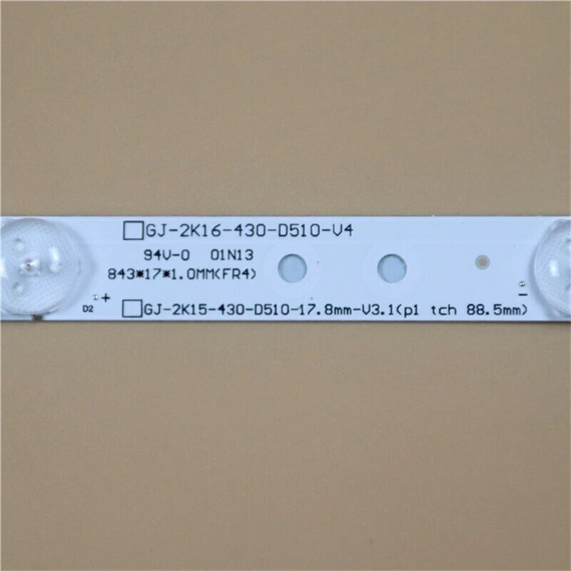 Bandes de rétroéclairage LED pour Philips 43PFG5102/78, Kit de matrice de lampes LED, bandes d'objectif LBM430P1001-AJ-2S LB43003