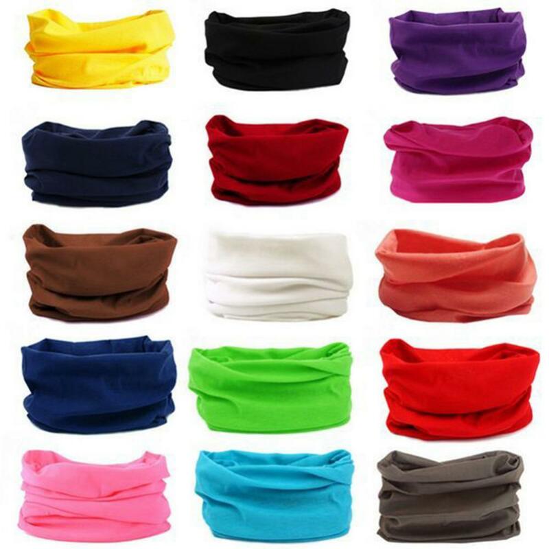 2021 Unisex Headscarf Windproof Women Pure Color Cycling Head Wrap Bandana Scarf Headwear Warm Easy to wear for Cycling Lovers