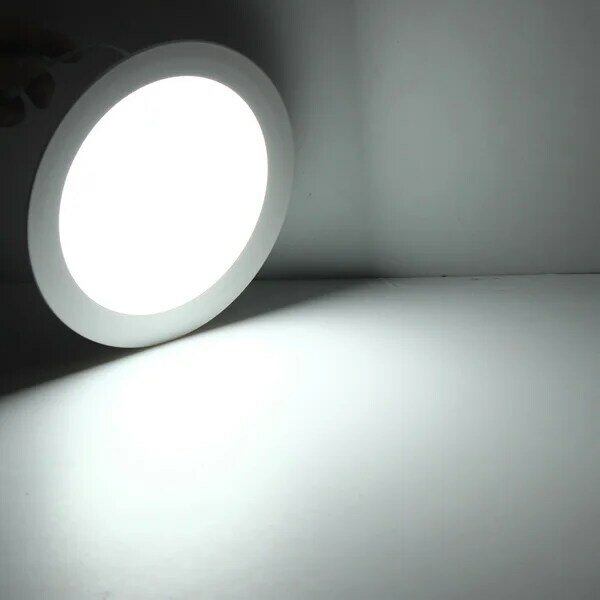 Panel de luz LED regulable para empotrar en el techo, foco redondo ultrafino de 3w, 4w, 6w, 9w, 12w, 15w, 25w, AC85-265V