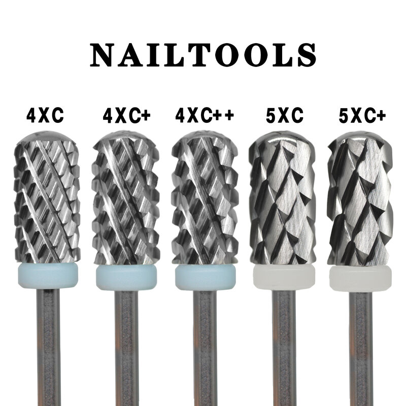 NAILTOOLS 6.6 Large Round Top Barrel Safety 4XC++ 5XC Original acrylic powder Dipping Killer Remover Strongest nail drill bits