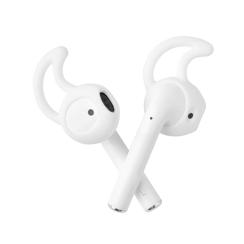 Almohadillas para auriculares Airpods 2 unids/par, almohadillas de repuesto deportivas para iphone 7 7plus, auriculares de silicona, funda para auriculares