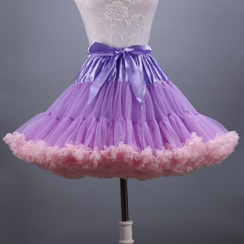 Hot Sale Adult Women Petticoat Mnini Tutu Skirt Ball Gown Dance Sexy Women Short Puffy Tulle Skirts