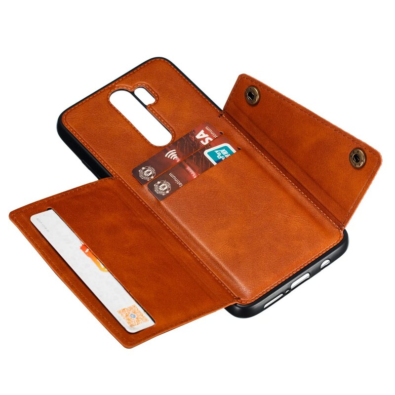 Rouge mi Note 8 Pro porte-cartes portefeuille housse pour Xiao mi rouge mi 7a K20 Note 7 Pro mi 9t mi 9t cuir carte support magnétique couverture
