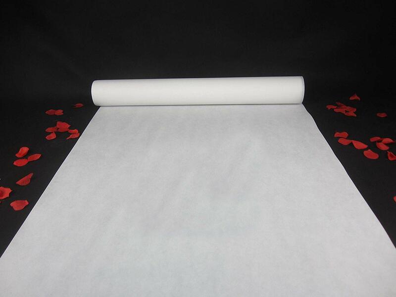 Tapis Blanc pour Allée de Mariage, d'Épaisseur 0,8 mm, Décoration pour Fête d'Intérieur ou d'Extérieur, Longueur de Tissu de 3, 5 ou 10m