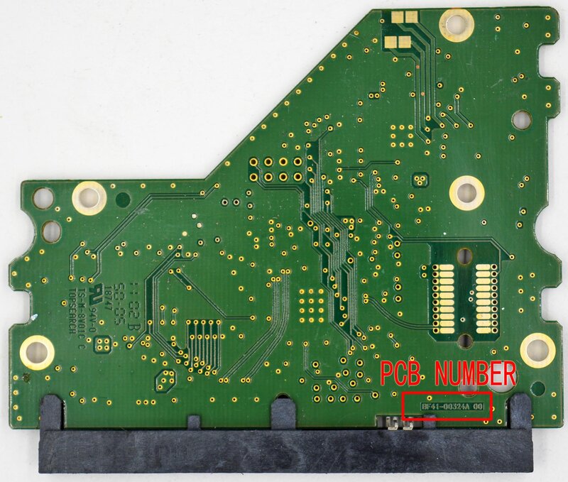 Печатная плата для настольного жесткого диска SA с идентификационным номером BF41-00324A S3M REV.03 R00 HD322HJ