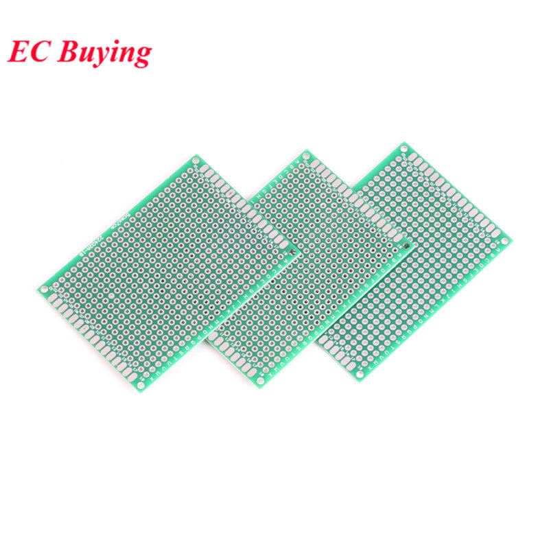 Prototipo de placa de circuito impreso Universal, placa de circuito impreso de doble cara, 2x8, 3x7, 4x6, 5x7, 7x9, Kit electrónico DIY, 5 unids/lote