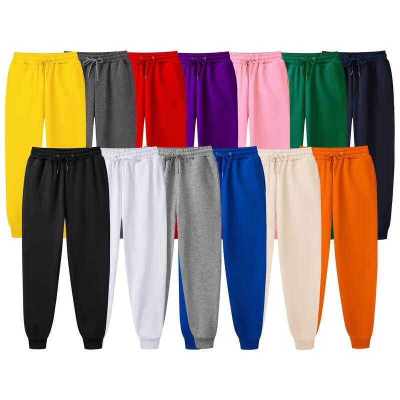 Hombres y Mujeres Joggers marca pantalones masculinos 13 colores Casual pantalones para parejas pantalones de chándal Casual entrenamiento pantalones de chándal tamaño S-3XL,ZA385