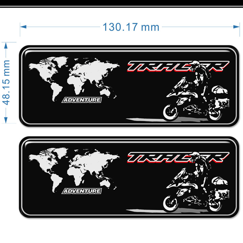 กระเป๋าเดินทาง Trunk สำหรับ Yamaha Tracer 700 900 GT MT07 MT09 MT 07 09ถัง Pad สติกเกอร์เข่าป้องกันกระจก