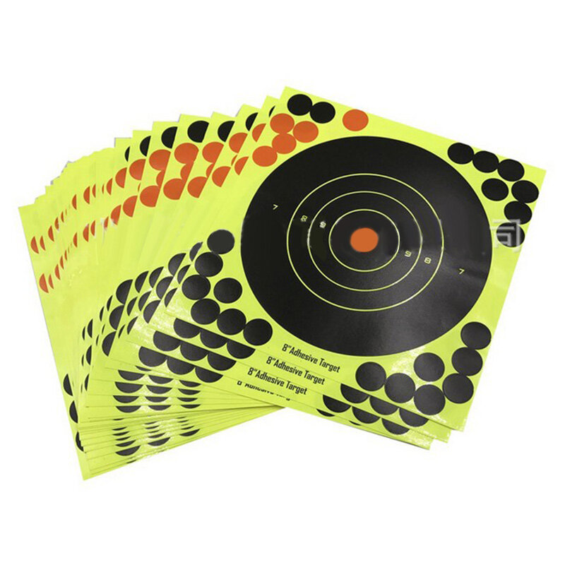 180pcs obiettivi da 3 pollici schizzi reattivi obiettivo carta tiro pratica adesivi accessori di tiro