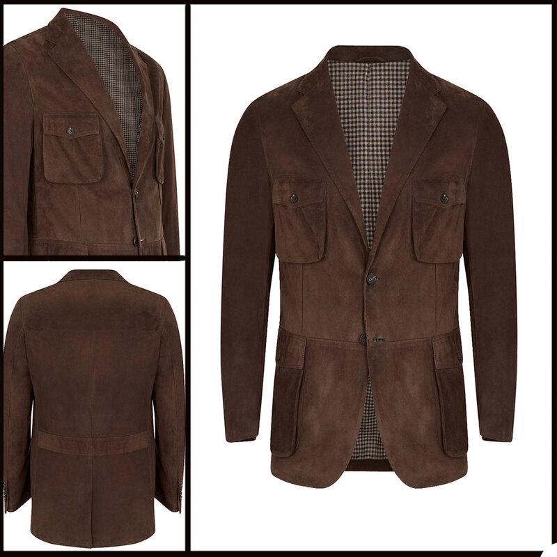 Winter Solide Anzug Jacke England Stil Smart Casual Für Mann Singal Breasted Dicken Woll Männlichen Mode 2021