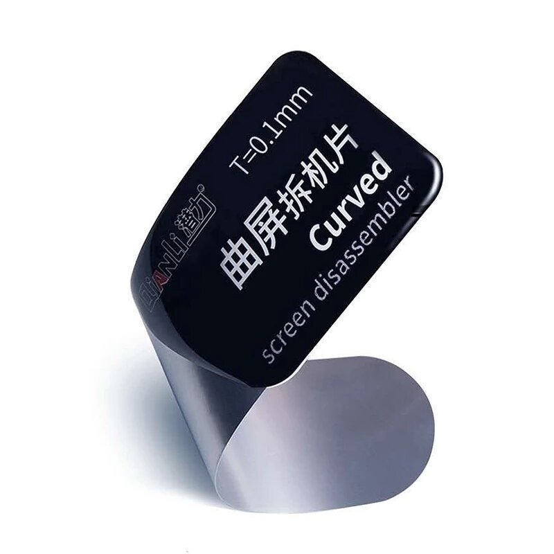 2 Buah Alat Pry Pembukaan Layar LCD Lengkung Ponsel Qianli ToolPlus Alat Spudger Pry Baja Tahan Karat Fleksibel Ultra Tipis