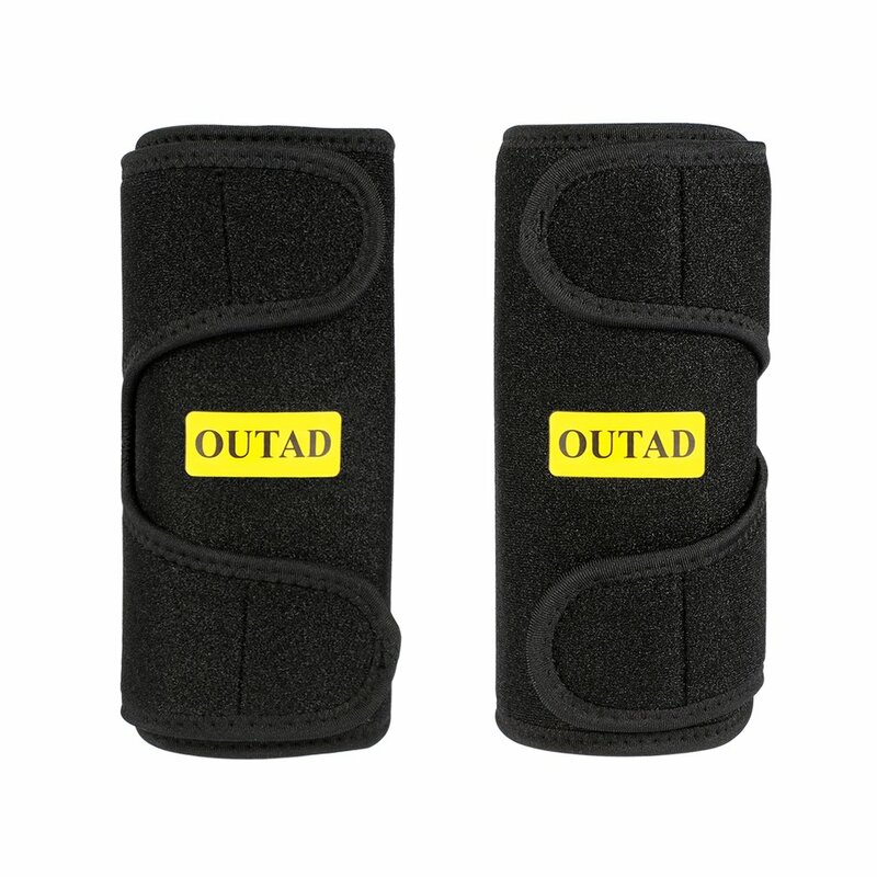 Esportivo outad premium tiras flexíveis sem látex, neoprene, isolamento térmico superior, macio e sensível ao toque, 2 peças
