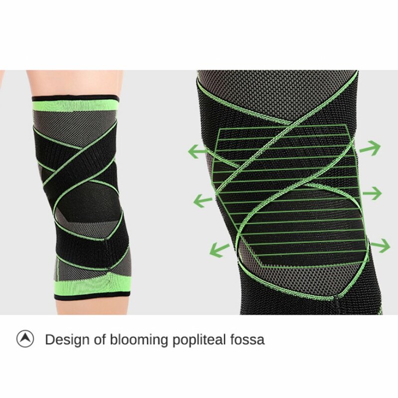 1 Uds rodillera protectora profesional vendaje presión apoyo elástico de la rodilla rodillera Protector para Fitness deporte correr
