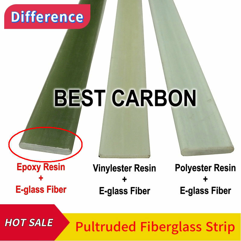 Kostenloser versand Hohe festigkeit Epoxy pultrudierte glasfaser streifen, flache, bar, 3mm 4mm 5mm 6mm 6,5mm 6,8mm 7mm dicke