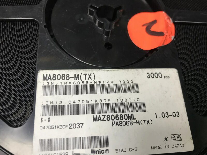 10 pz MAZ80680 MAZ80680ML MA8068-M(TX) diodo ZENER 6.8V 150MW SMINI2 nuovo originale 100% qualità