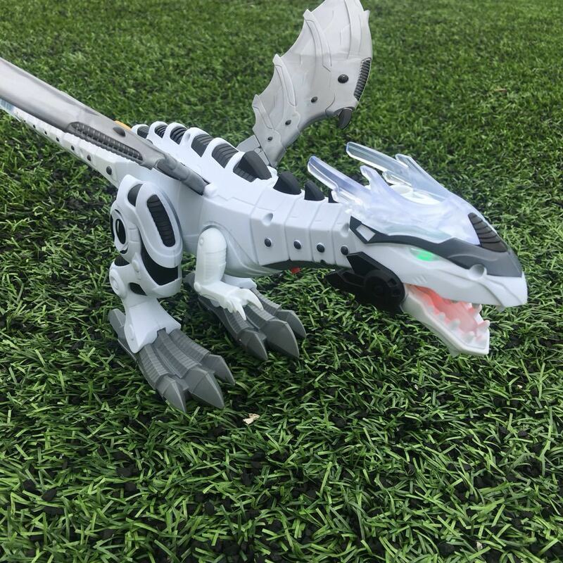 Robot de juguete para niños, Dinosaurio mecánico de gran espray con ala, modelo Animal electrónico, Dinosaurio eléctrico, Pterosaurio, regalo