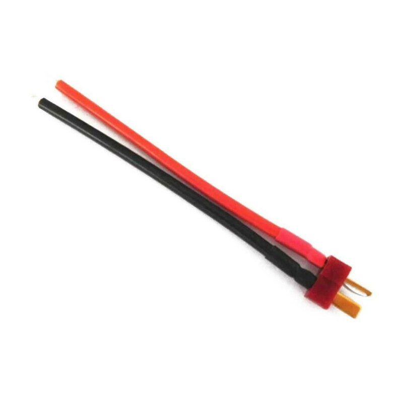 T plug macho fêmea conector cabo com 10cm 14awg fio de silicone para diy rc modelo bateria