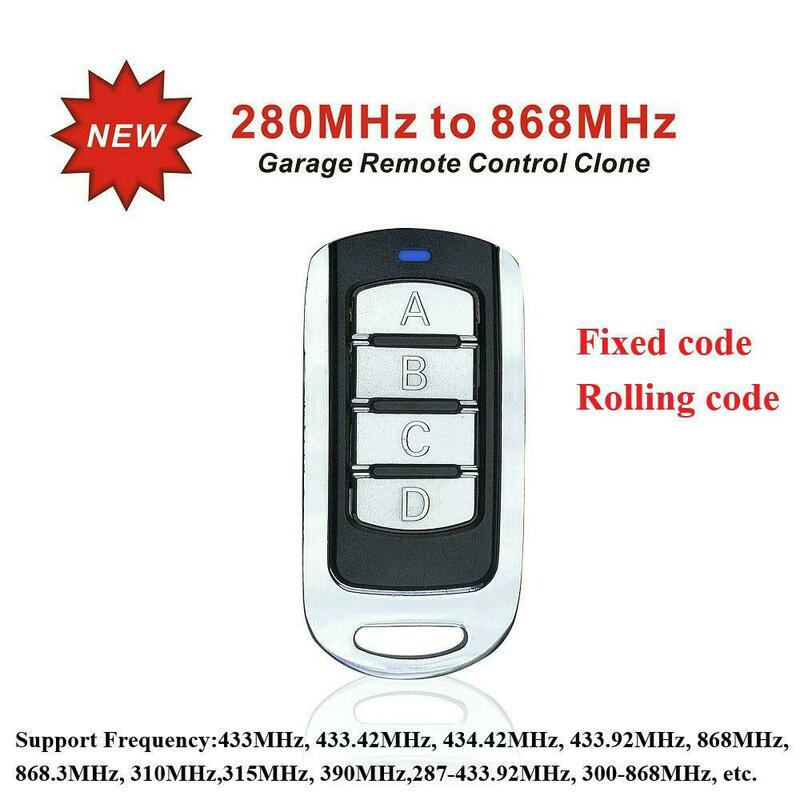 Controle remoto de portão de garagem multifrequência, abridor duplicador 433.92 mhz 433mhz, código de garagem dos pilotos