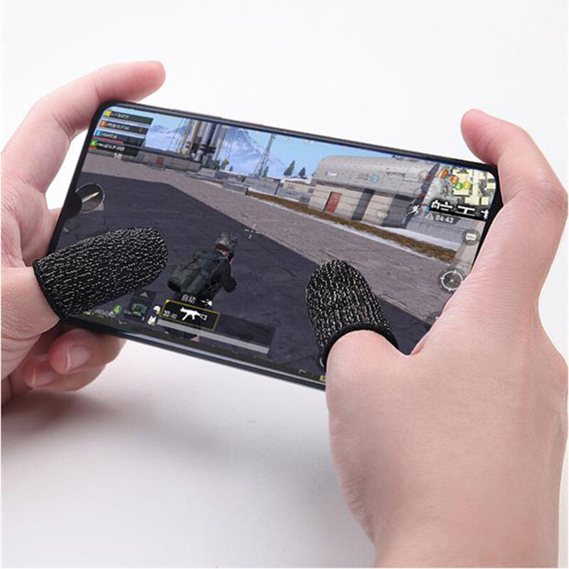 1/2 sztuk gra Pubg rękawiczki ekran tabletu dotykowy rękawiczki odporny na pot ekranu palec rękaw kontroler telefon komórkowy gier rękawice