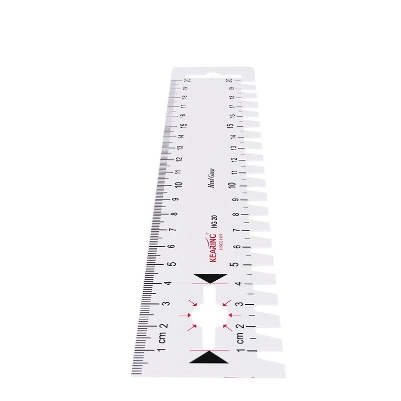 Régua de medida de 20cm, régua pequena de tecido para costura, ferramentas de medição de espessura hg8