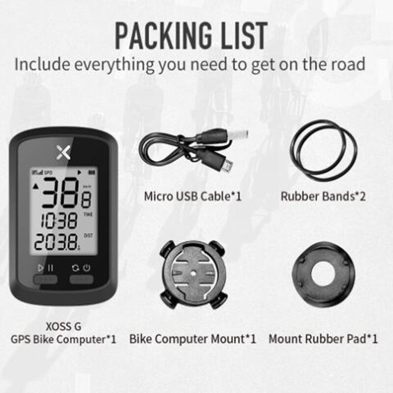 Беспроводной GPS Спидометр XOSS G/G +, горный велосипед, Bluetooth ANT, компьютер для измерения частоты вращения педалей, для Garmin I GPS