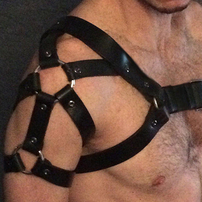 Men Harness Lingerie Shoulder Belt Men Arnes Mujer Ceinture Homme Gg Belt Fantazi Seks Body Bondage Harness Suspenders Rave