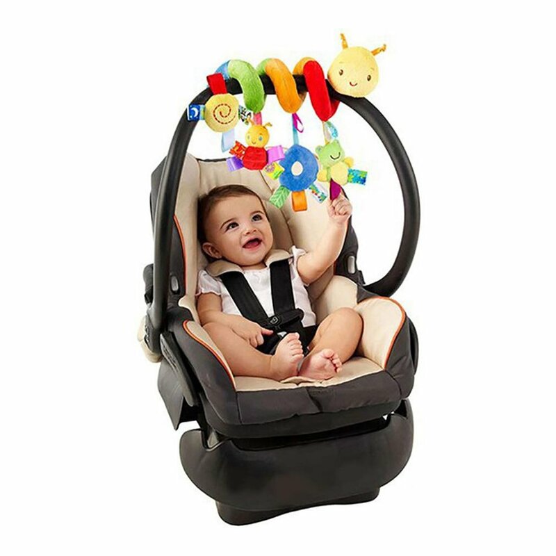 2021HOT kerincingan bayi lonceng tempat tidur kereta dorong boneka gantung mainan edukasi ponsel lunak kursi mobil kereta bayi Spiral mainan untuk bayi baru lahir