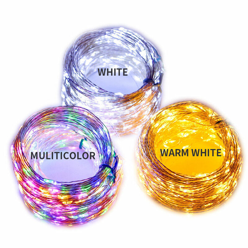 100M LED String Lights Street Fairy Lights Christmas Lights Tree Garland For Outdoor Home Party New Year Wedding Decoration