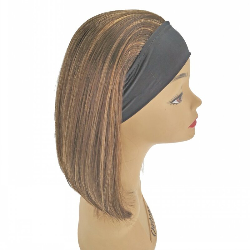 Perruques bandeau brésiliennes naturelles lisses pour femmes, Extensions de cheveux humains, prix d'usine, bon marché