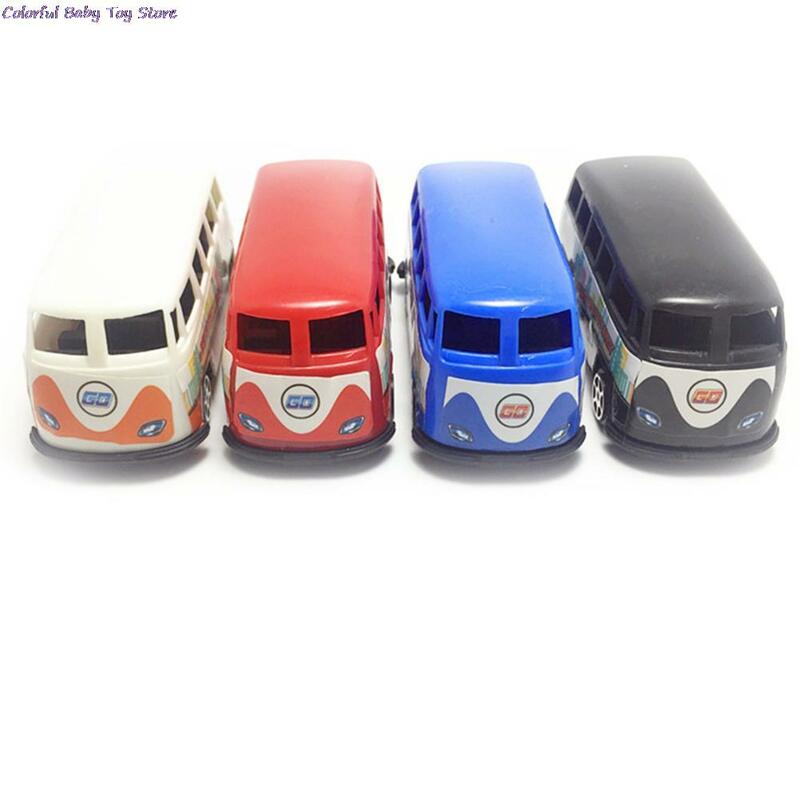 Mini Pull Back Biru Hijau Kuning Merah Plastik Tayo Bus Tayo Bus Kecil Anime Korea Model Mobil Oyuncak Warna Acak